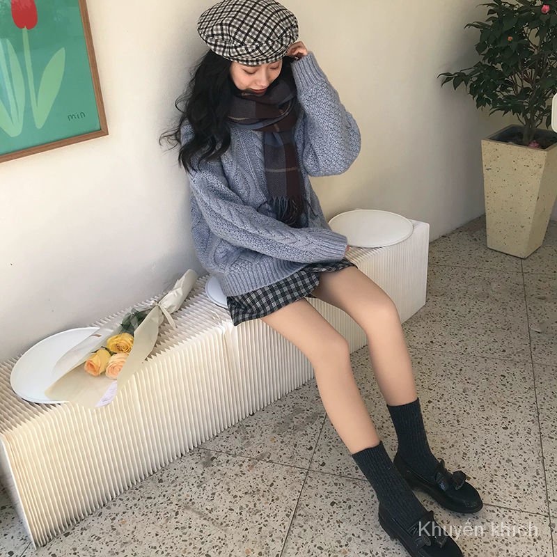 Quần tất legging lông cừu dày màu da nude siêu tự nhiên mặc bên ngoài thời trang xuân thu dành cho nữ