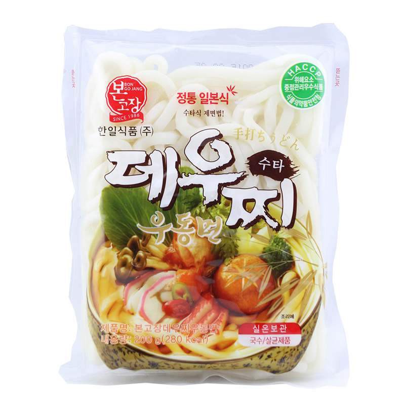 (3 loại) Mì tươi Udon Bon Go Jang gói 200gr