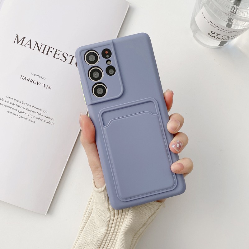 Ốp điện thoại Koosuk cho Samsung Galaxy A72 A52 A32 A12 M12 A42 4G 5G bằng silicon có ví mềm mại