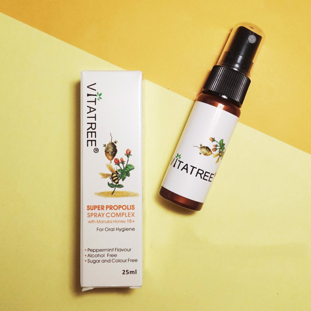 Xịt Keo Ong Vitatree Super Propolis Spray Manuka Honey 25ml Giảm Đau Họng Của Úc