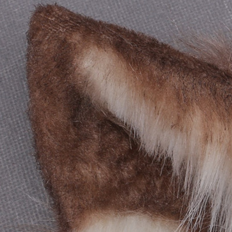 Băng đô cài tóc hình tai sói giả lông 3D hóa trang anime