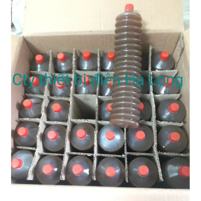 Mỡ sâu, mỡ bò bôi trơn chịu nhiệt đóng chai dạng con sâu Grease Lithium Crystal NLGI3 - 400g
