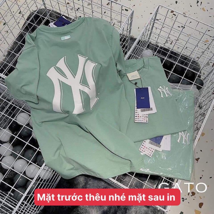 Áo phông NY tay lỡ form rộng unisex thêu Hot trend [freeship ] | BigBuy360 - bigbuy360.vn