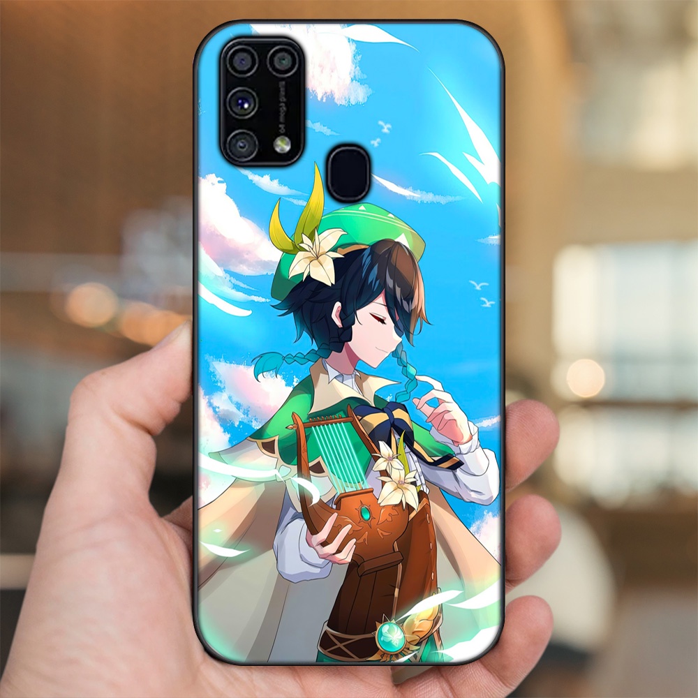 Ốp lưng Samsung M31 viền đen in hình Venti Genshin Impact