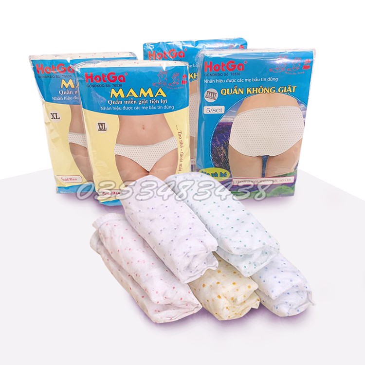 Bộ 5 quần lót giấy cho mẹ sau sinh Hotga | BigBuy360 - bigbuy360.vn