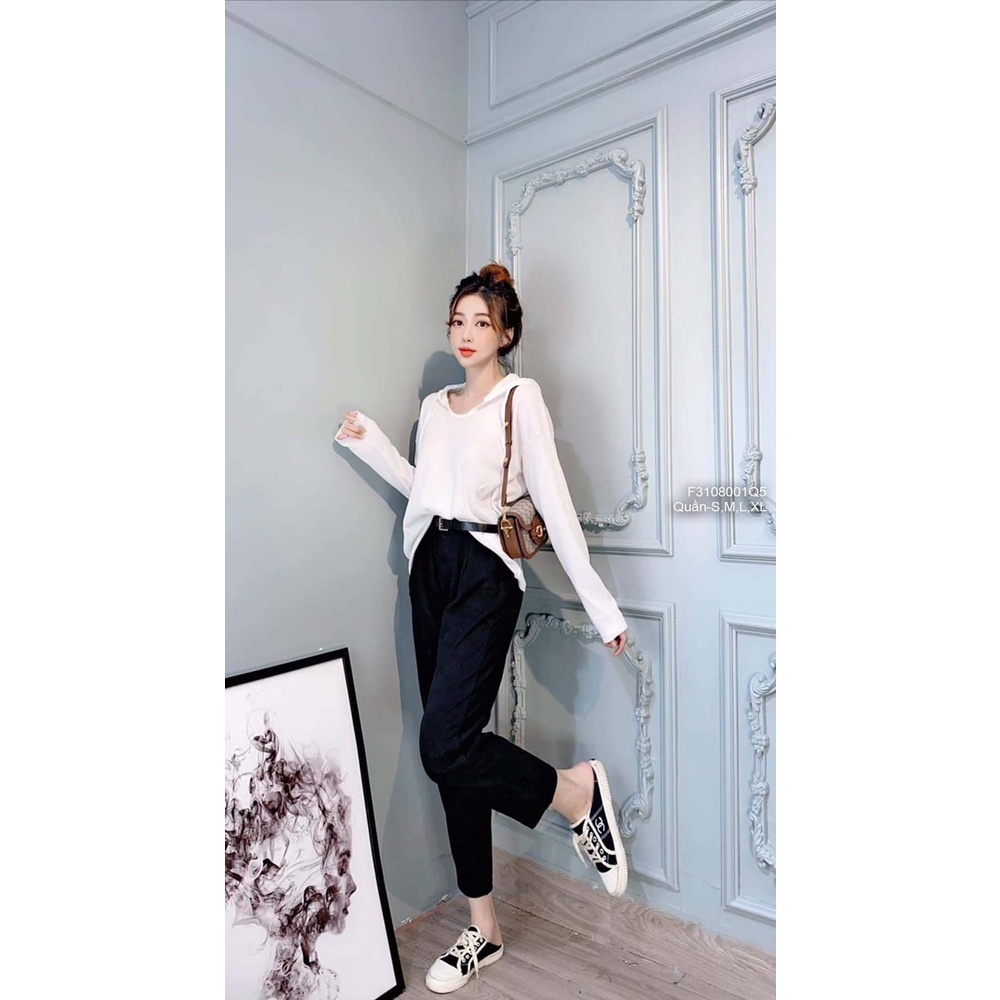 Quần baggy nhung hàng đẹp QC!