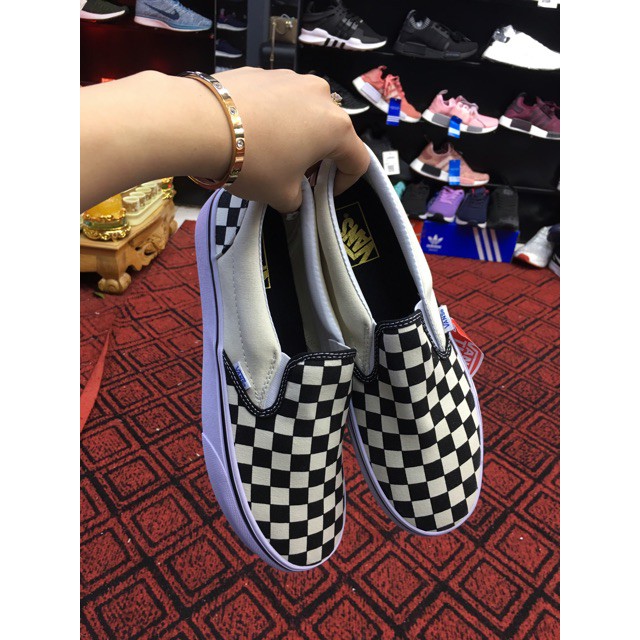 Giày sneaker old skool lười caro (,video kèm ảnh thật ) | BigBuy360 - bigbuy360.vn