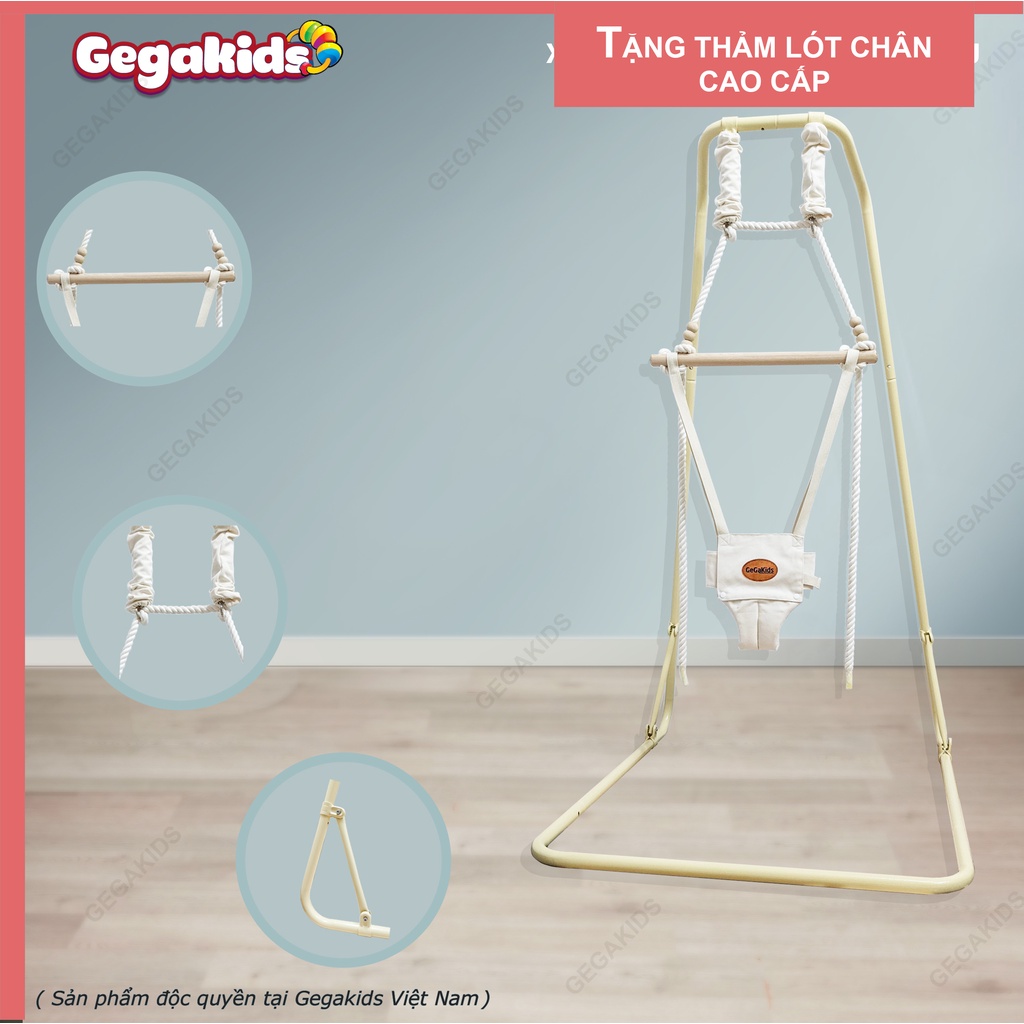 Xích đu nhún nhảy cho Bé GEGAKIDS- Kiểu dáng CHÂU ÂU - Mẫu Cao Cấp - GGK-L