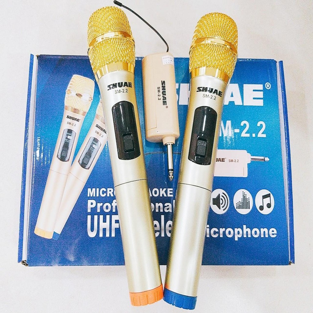 [FREESHIP] MIC KARAOKE KHÔNG DÂY SHUAE SM-5.5, SM-2.2