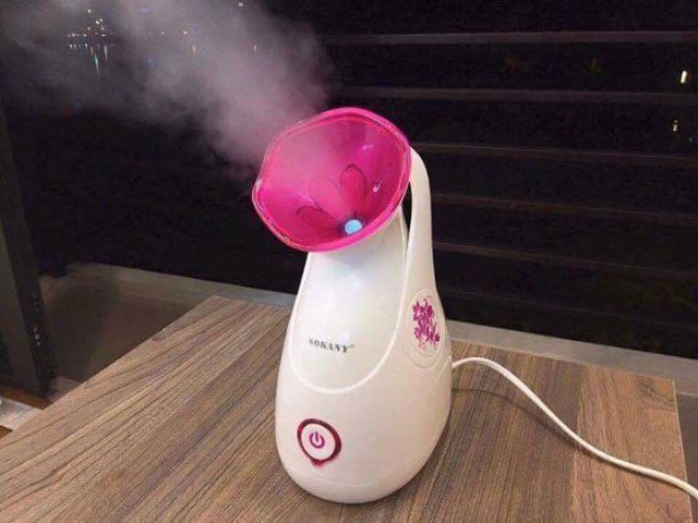 Máy xông hơi mặt Sokany (hồng)