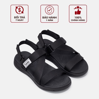 Giày Sandal nam nữ học sinh Sorento màu đen cá tính năng động  NN01