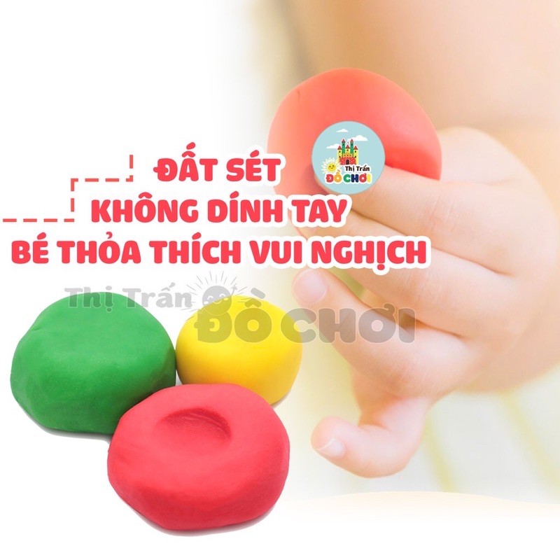 Set 6 hộp đất nặn Colour mềm dẻo không dính tay