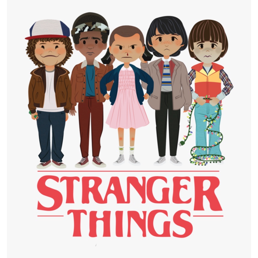 Set 20 Sticker chủ đề Stranger Things - Series 01 Netflix TV Shows nhãn dán máy tính laptop, điện thoại