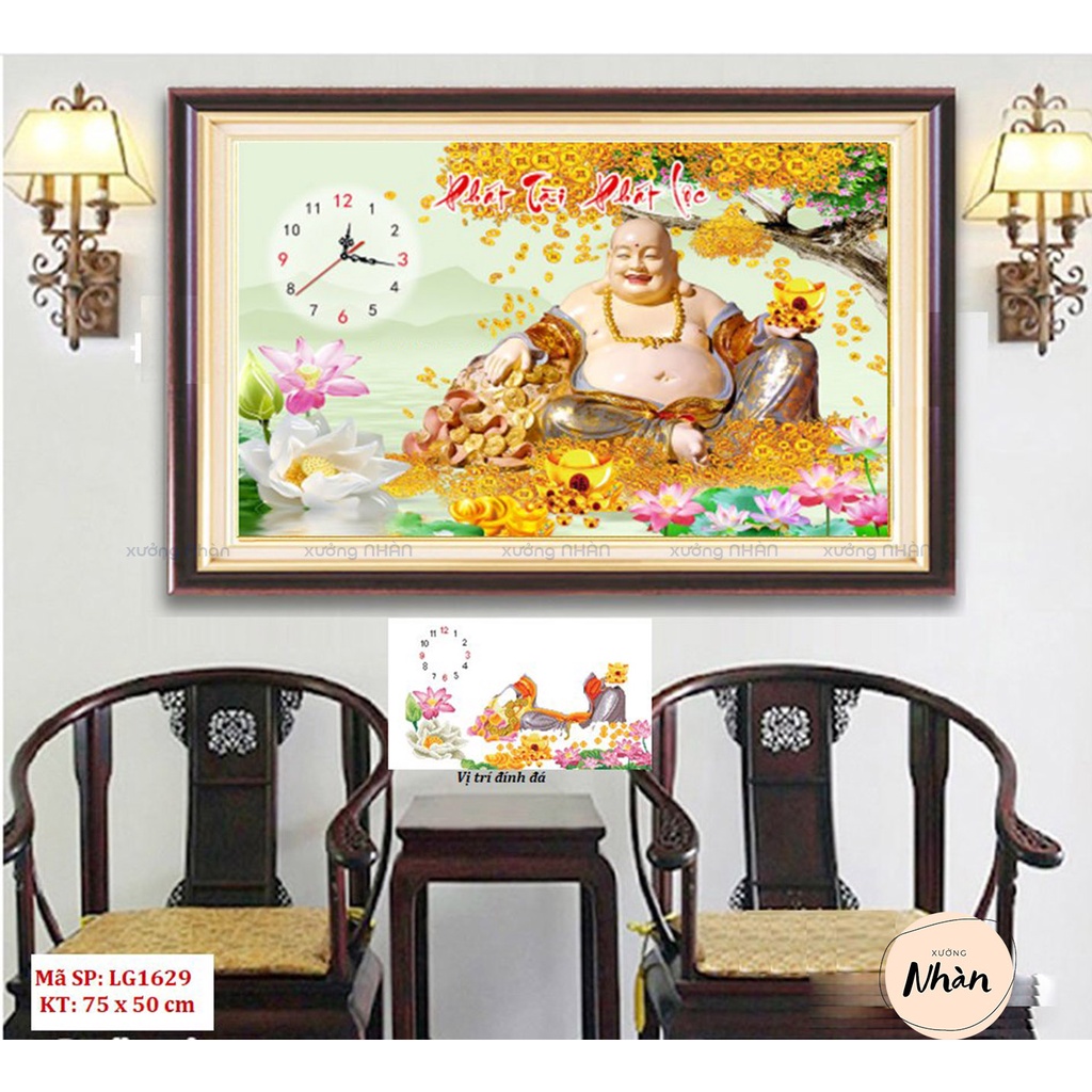 Tranh đính đá chủ đề PHẬT DI LẶC