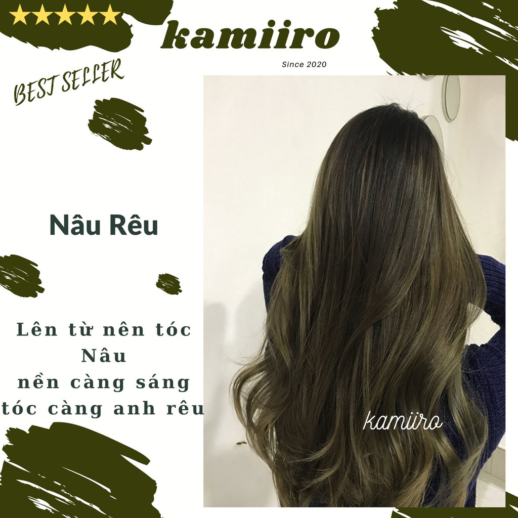 [ HOT ] Thuốc nhuộm tóc màu NÂU RÊU