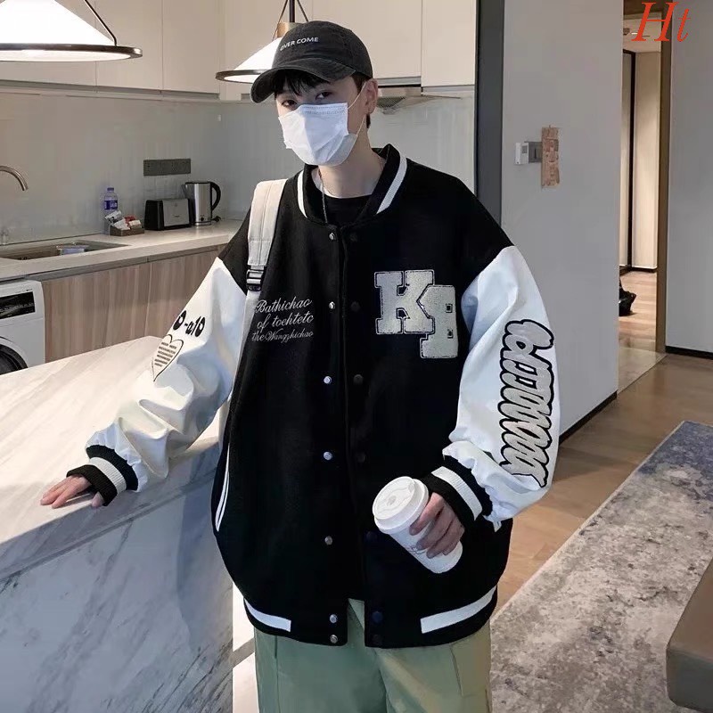 Áo Bomber nỉ KB Chất liệu: nỉ cotton,  màu: đen, nâu, xanh bích Form mặc thoái mái