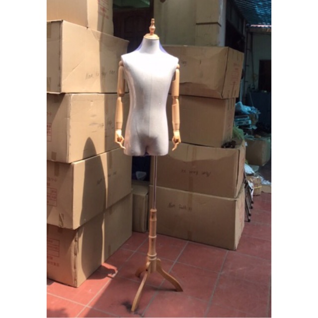 MANO CANH NỬA THÂN NAM - TAY NHỰA GIẢ GỖ ( GIÁ RẺ )