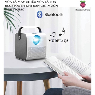 G■Máy chiếu mini Q3 - Android 9.0 - HD720p - Kết nối WIFI + Bluetooth