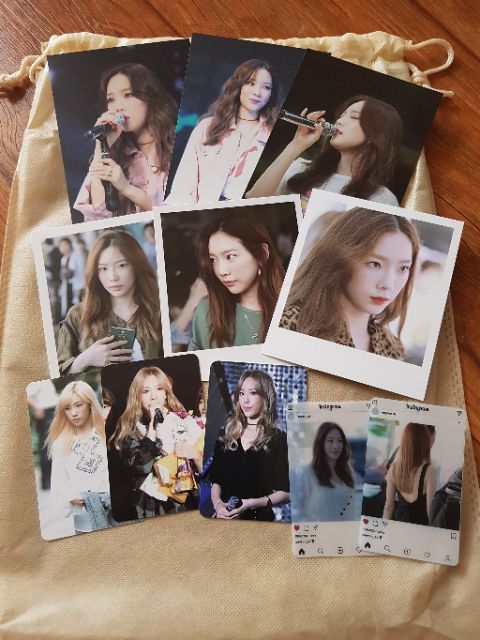 Gift và Photobook Taeyeon SNSD (poster, quạt trong, card trong, clear file)
