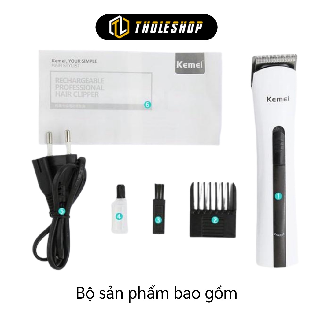 Máy cắt tóc - Tông đơ cắt tóc cho trẻ em người lớn Kemei KM-2516 sạc pin hàng fullbox chính hãng  2731