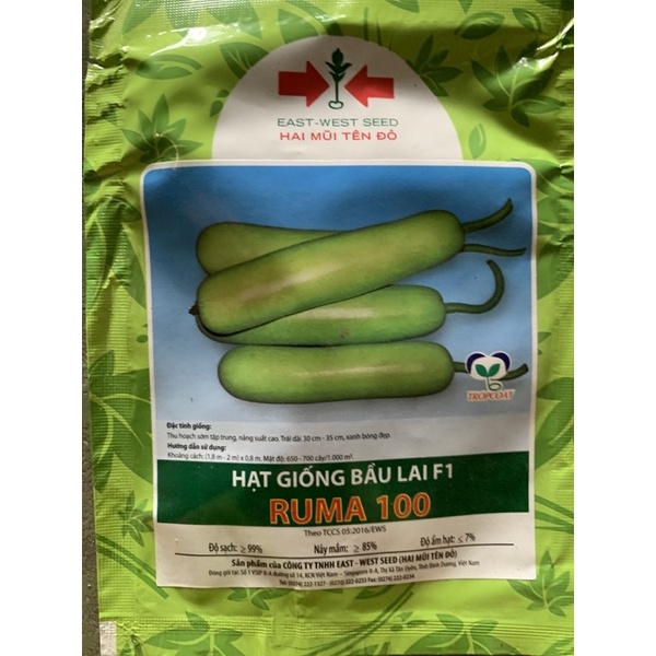HẠT GIỐNG BẦU LAI F1 RUMA 100 (GÓI 100 HẠT)