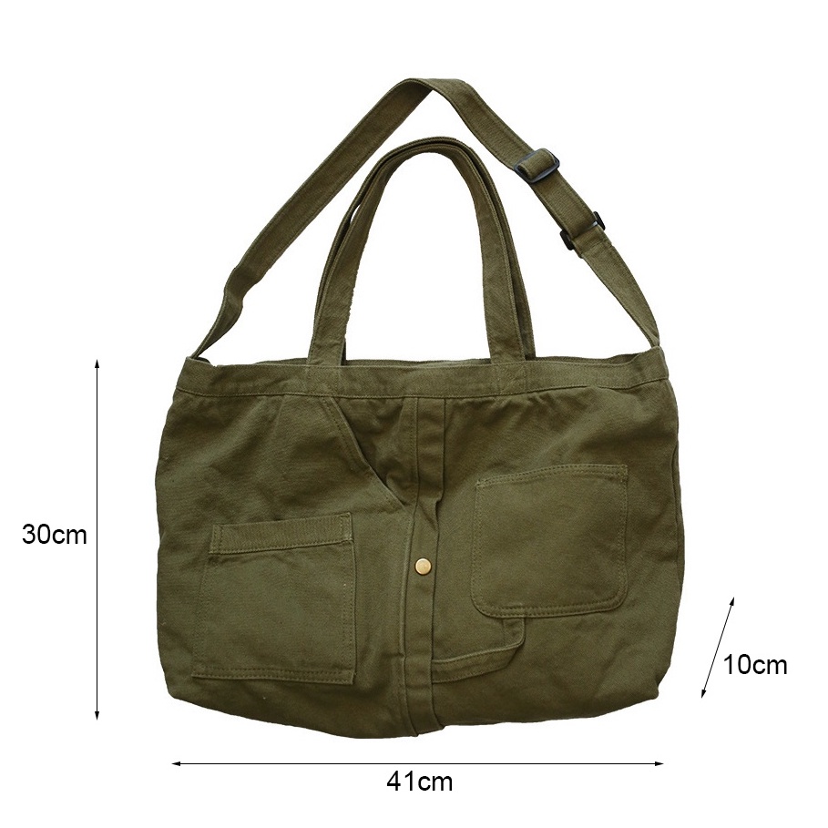 Túi đeo chéo vải giả denim đựng vừa laptop màu sắc trẻ trung thiết kế độc lạ