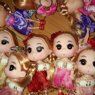 Sỉ 10 móc khóa búp bê chibi 10cm