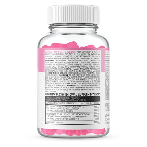 CLA + CARNITINE + GREEN TEA - HỖ TRỢ GIẢM MỠ KÊT HỢP TINH CHẤT TRÀ XANH CỦA OSTROVIT