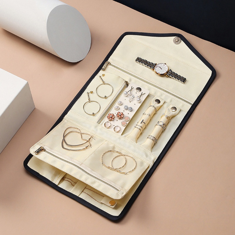 Cuộn Túi Cuộn Đựng Trang Sức / Đồng Hồ / Vòng Tay / Nhẫn Gọn Gàng Tiện Lợi Khi Đi Du Lịch