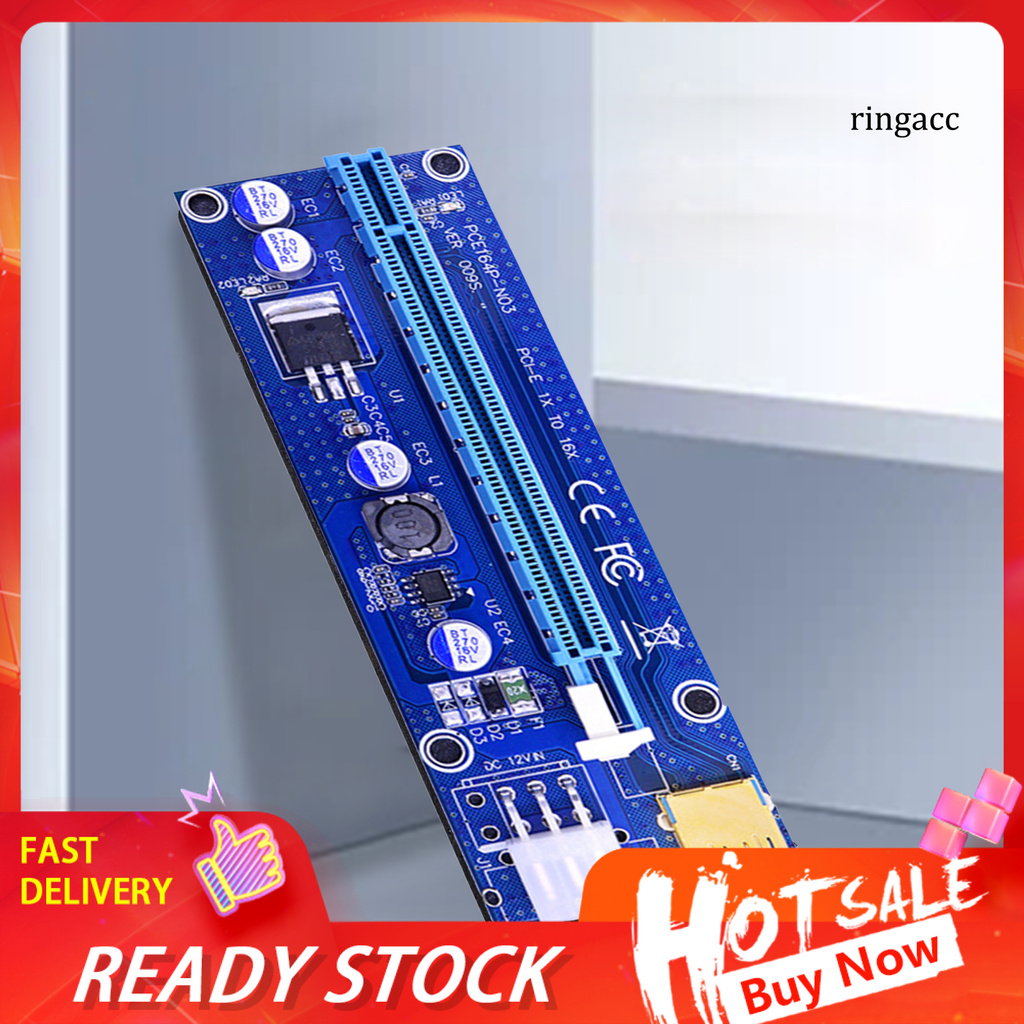 Card Chuyển Đổi Pci-E 009s Usb3.0 Pci-E 1x Sang 16x Kèm Dây Cáp Mở Rộng Cho Miner