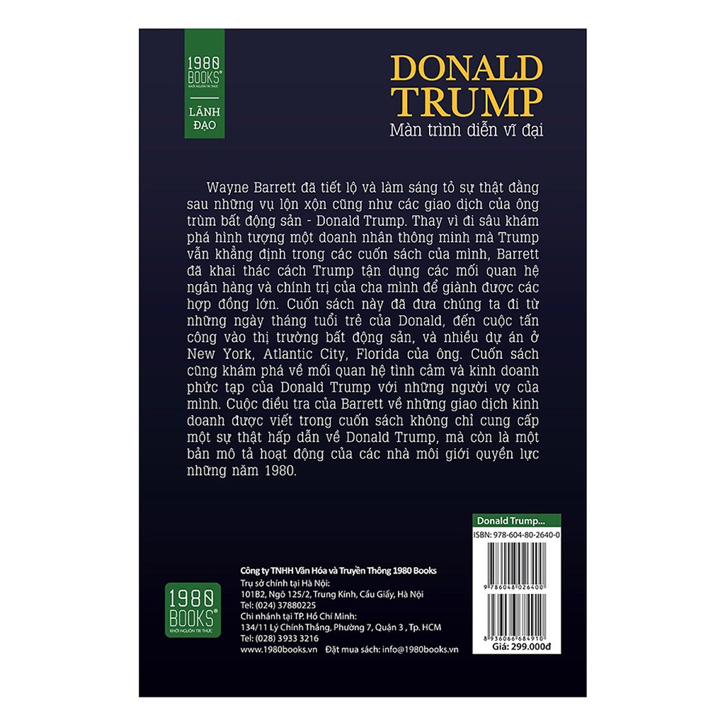 Sách - Donald Trump - Màn Trình Diễn Vĩ Đại