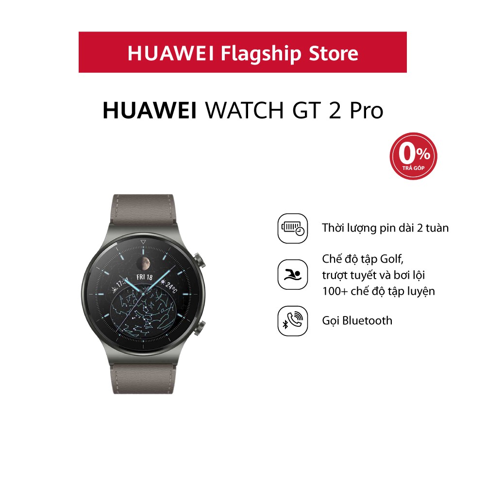 Đồng hồ thông minh HUAWEI WATCH GT 2 Pro | Pin liên tục 2 tuần | Sạc không dây | BigBuy360 - bigbuy360.vn