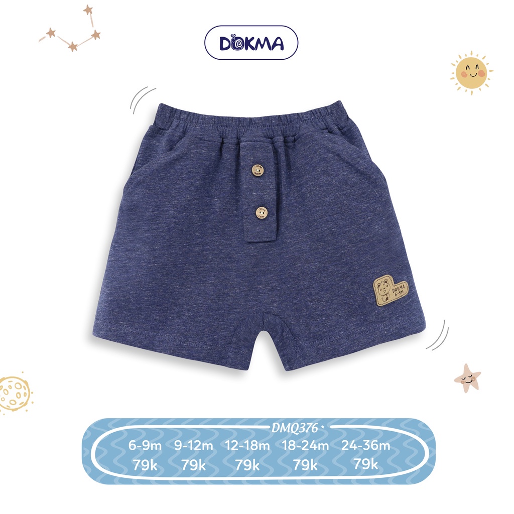 DMQ376, DMQ380 - Quần đùi dokma cho bé trai size 9-36M