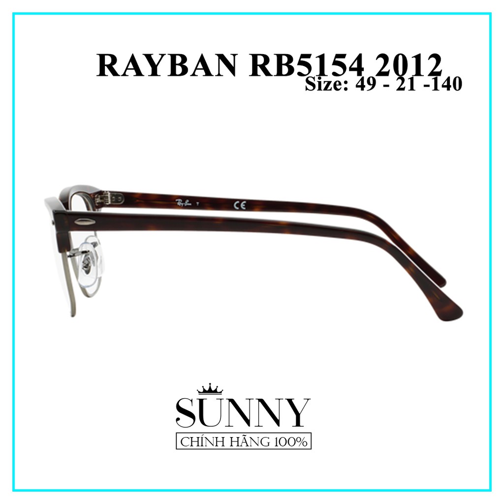 Gọng kính RAYBAN RB5154 2012 - sp chính hãng có tem thẻ bảo hành toàn quốc