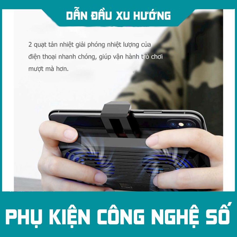 [SIÊU CHẤT] [ SIÊU PHẨM ] - TAY CẦM TẢN NHIỆT BASEUS GAMES - tích hợp pin dự phòng 2000 mAh.