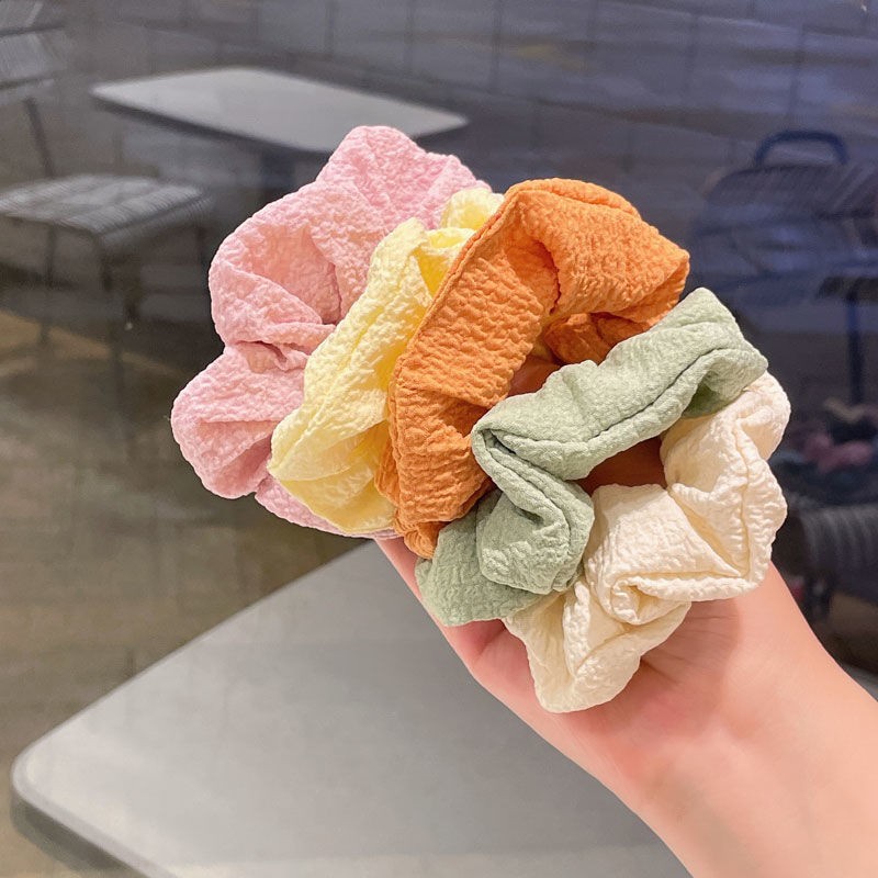 Chun buộc tóc vải nhún trơn màu xinh xắn LILA CHUNVAITRONMAU066