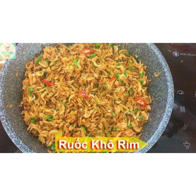 Tép khô không phẩm màu, sạch 100%