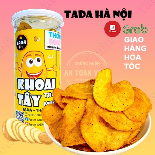 Khoai Tây Lắc Trứng Muối 200G TADA, Thơm Ngon Giòn Tan Đậm Vị, Giá Rẻ Hà Nội