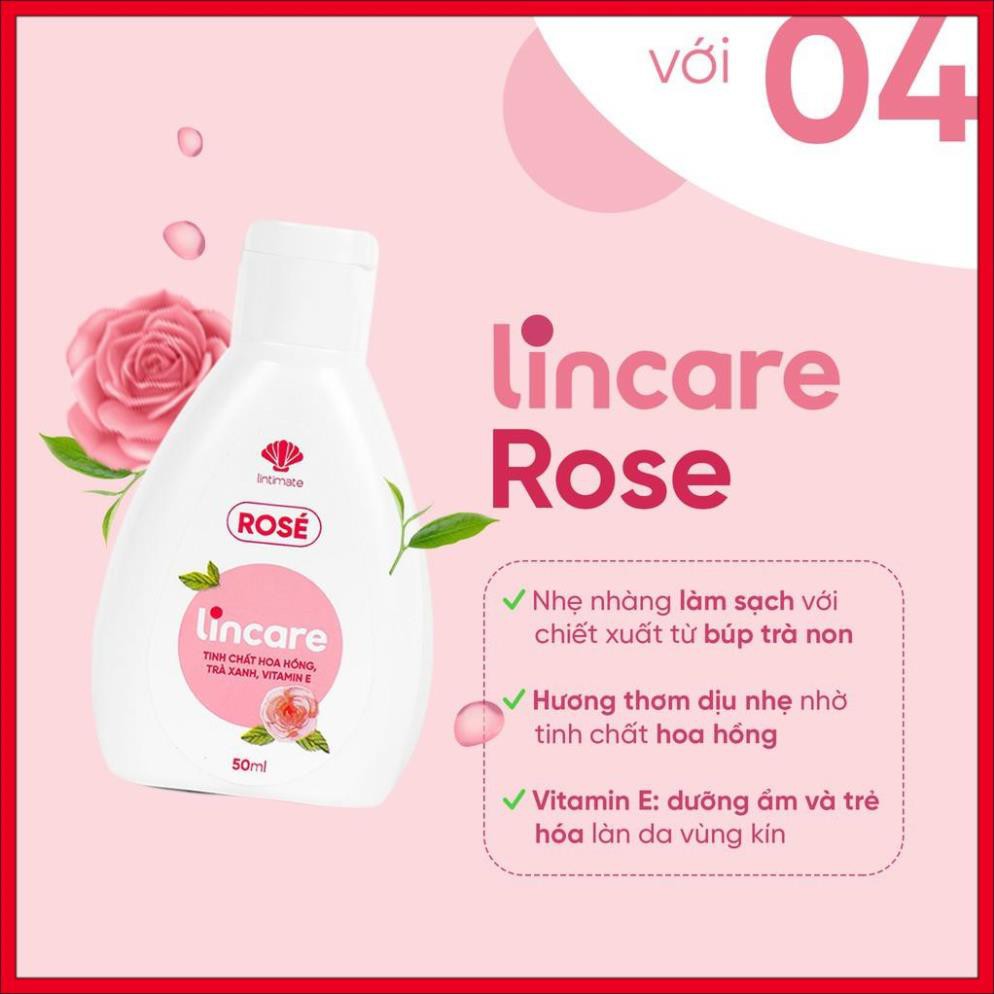 Dung Dịch Vệ Sinh Phụ Nữ Lincare[Free ship], Dung dịch vệ sinh phụ nữ an toàn, 50ml