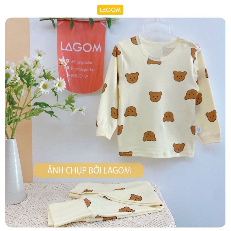 [COTTON XỊN] Bộ Thu Đông Cho Bé Trai Bé Gái Cotton Dài Tay Cao Cấp 6 - 16kg