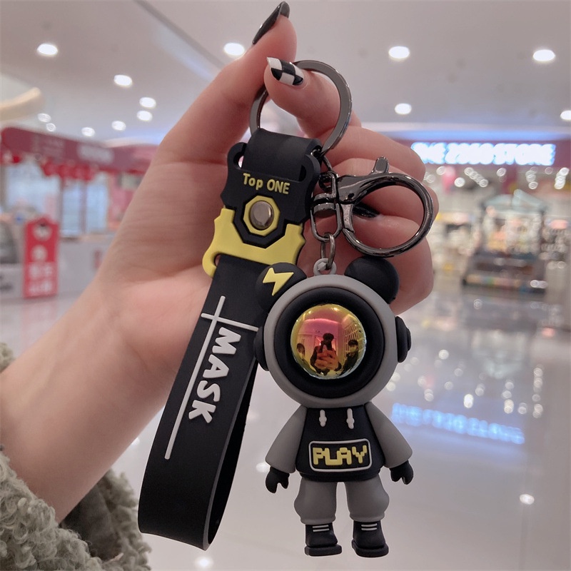 Móc Khóa Hình Gấu Bông Phi Hành Gia Hoạt Hình Sáng Tạo