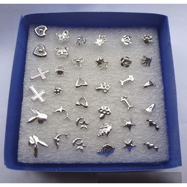 Bộ 24 Đôi Khuyên Tai Kiểu Dáng Hình Học Đơn Giản Dành Cho Nữ