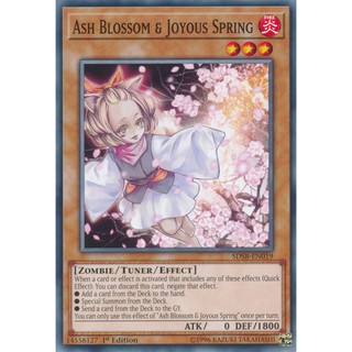 Thẻ bài Yugioh: " Ash Blossom & Joyous Spring " Common SDSB-EN019