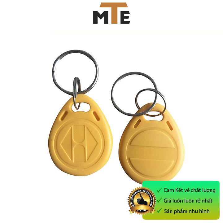 Thẻ RFID 125Khz dạng móc khóa - Thẻ sao chép được dùng kiểm soát nhân viên, thang máy