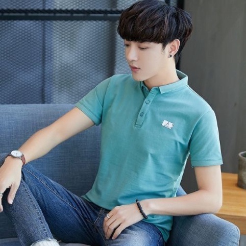 ⭐ Áo Thun Nam BoDy Ngắn Tay Cổ Bẻ Phong Cách Hàn Quốc Chất Coton Co Giản Mèm Mịn _KVINDstore08
