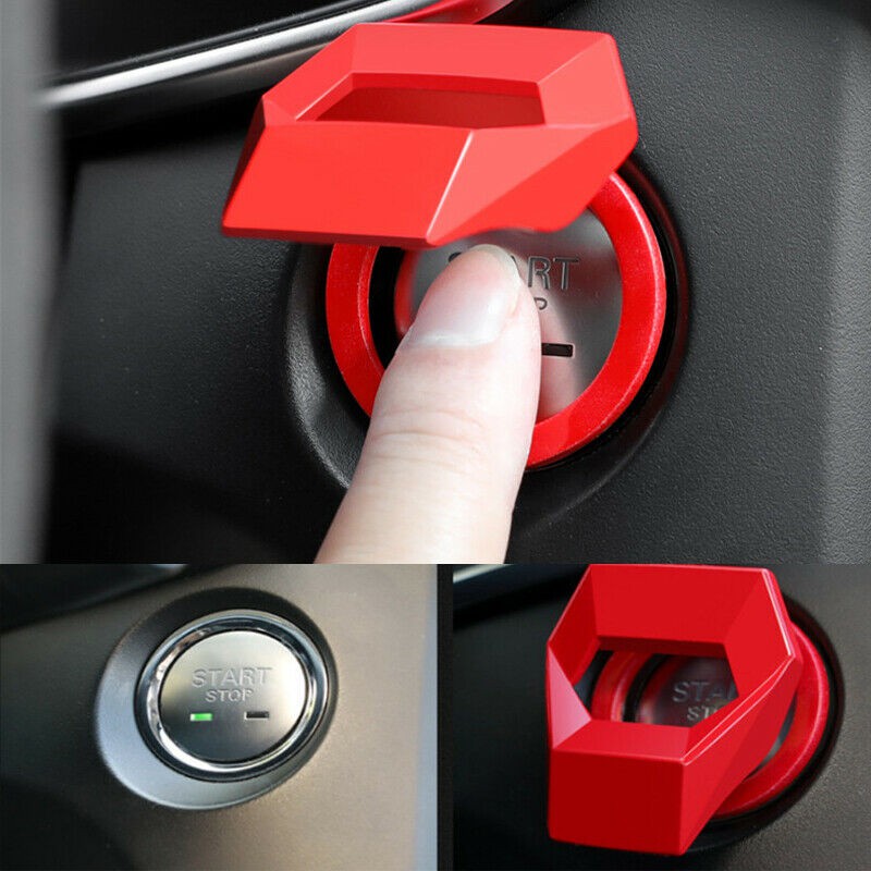 Car Engine Start Stop Button Ring  Cover Trim for Golf 7 MK7 VII Tiguan Jetta CC for ARTEON Passat B8 Black