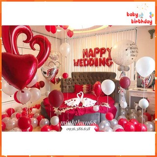 Combo Set Trang Trí Phòng Cưới siêu hoành tráng có Bóng jumbo