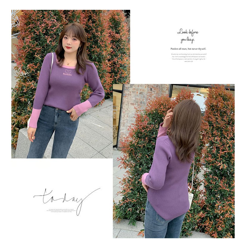 Áo len bigsize thêu gấu cho các nàng béo mập 55-100kg | BigBuy360 - bigbuy360.vn