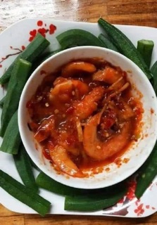 com bo mắm tôm chua mắm mực