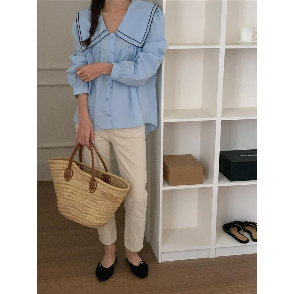 Áo Sơ Mi Hai Lớp Dài Tay Phong Cách Hàn Quốc Sành Điệu 61279